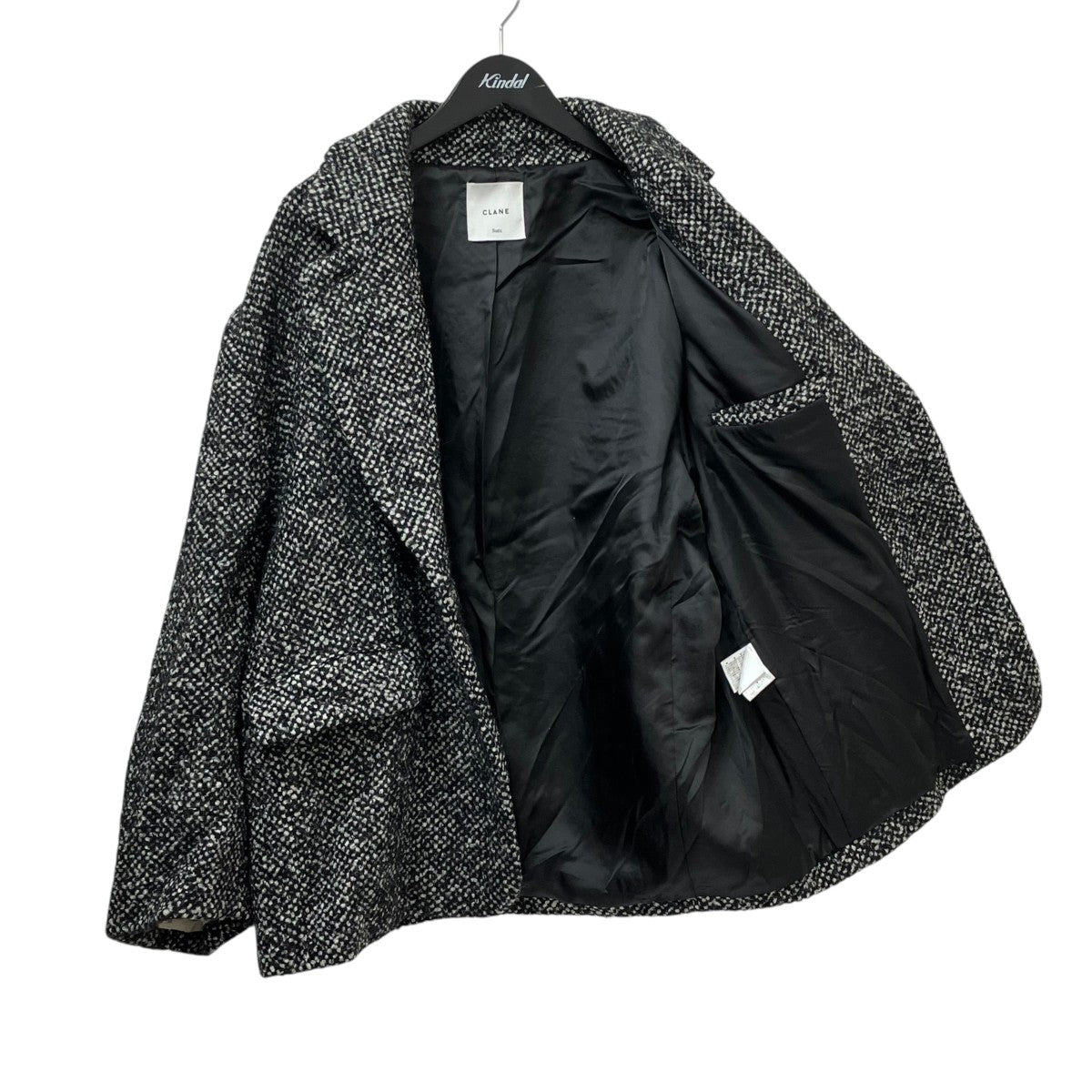 CLANE ×広瀬すず MIX COLOR OVER COATウールコート17101-0012 古着・中古-2枚目のアイテム画像
