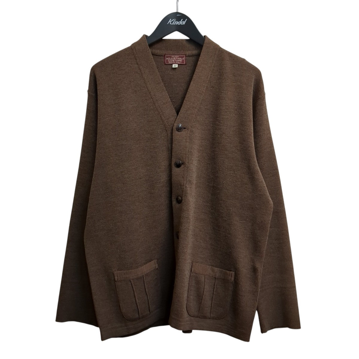 ADJUSTABLE COSTUME 20s STYLE KNIT SPORT COATウールVネックカーディガンAK-036 古着・中古-1枚目のアイテム画像