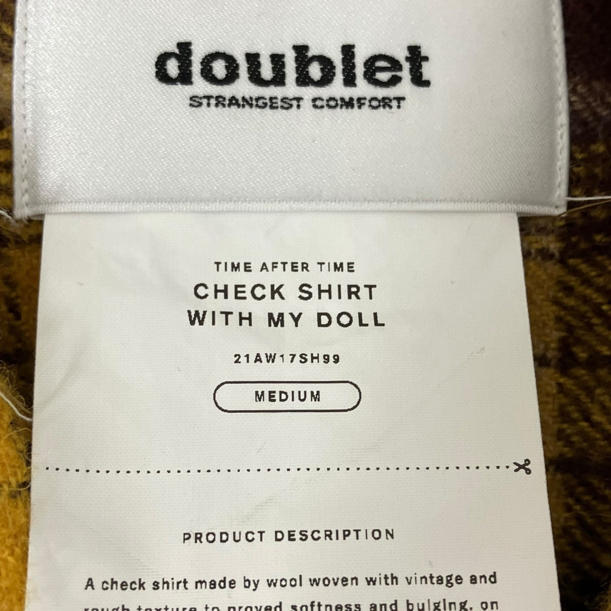 doublet シャツ21AW17SH99 古着・中古-7枚目のアイテム画像