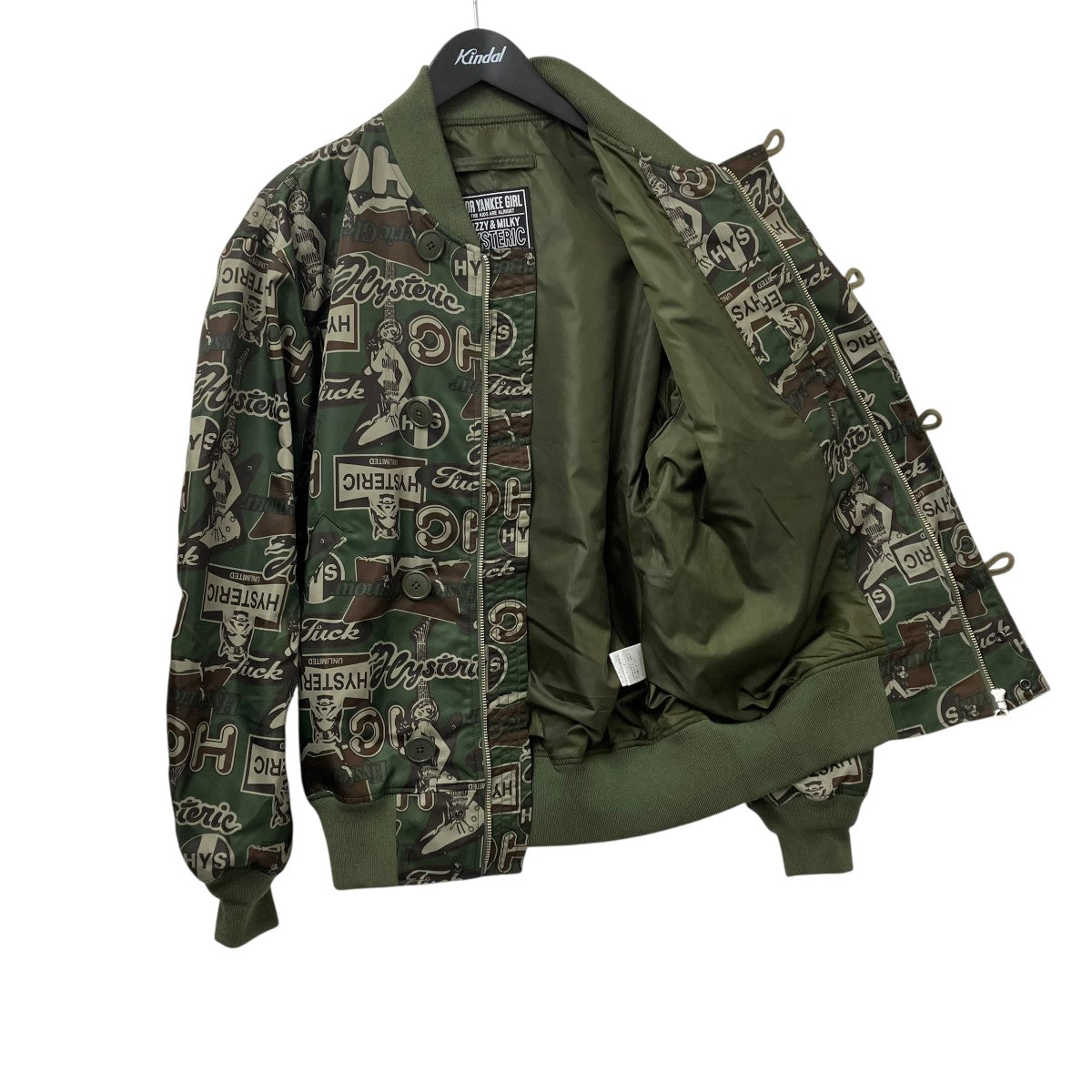 Hysteric Glamour カモフラージュ ギターガールブルゾン02243AB02 古着・中古-2枚目のアイテム画像