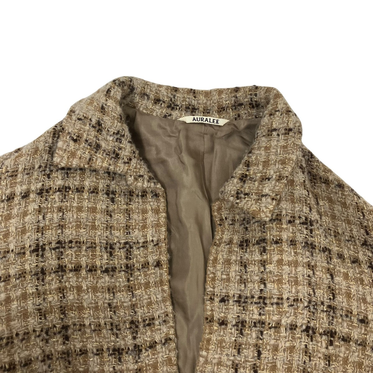 AURALEE HOMESPUN TWEED SHIRTS BLOUSONジャケットA22AB01HT 古着・中古-3枚目のアイテム画像