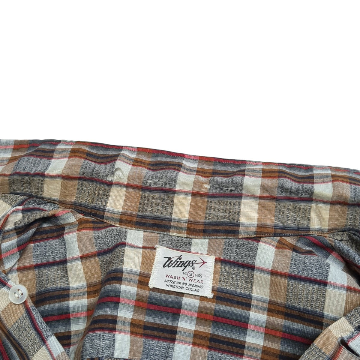VINTAGE 60s Wingsシャツ 古着・中古-6枚目のアイテム画像