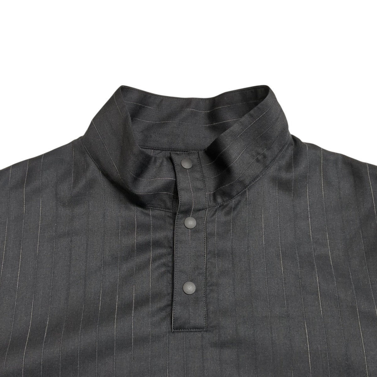 Cornier Super130’s RESISTED YARN DYED WOOL GABARDINE PULLOVERプルオーバーシャツ 古着・中古-3枚目のアイテム画像