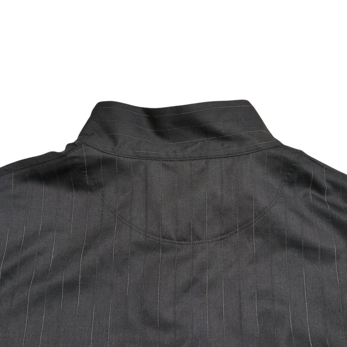 Cornier Super130’s RESISTED YARN DYED WOOL GABARDINE PULLOVERプルオーバーシャツ 古着・中古-4枚目のアイテム画像