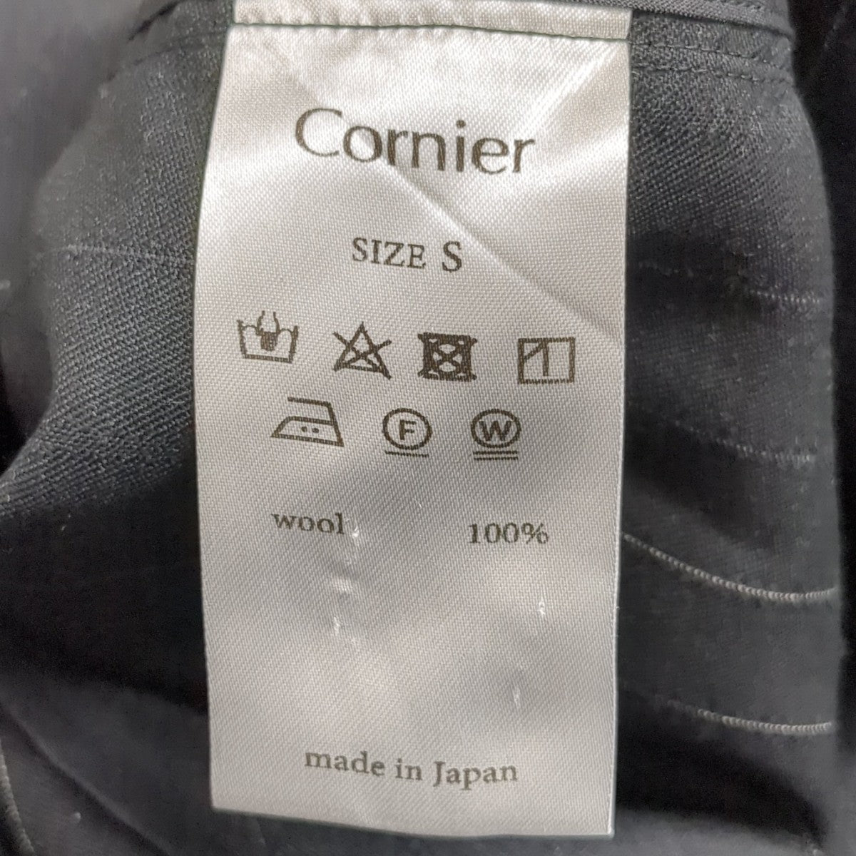 Cornier Super130’s RESISTED YARN DYED WOOL GABARDINE PULLOVERプルオーバーシャツ 古着・中古-6枚目のアイテム画像