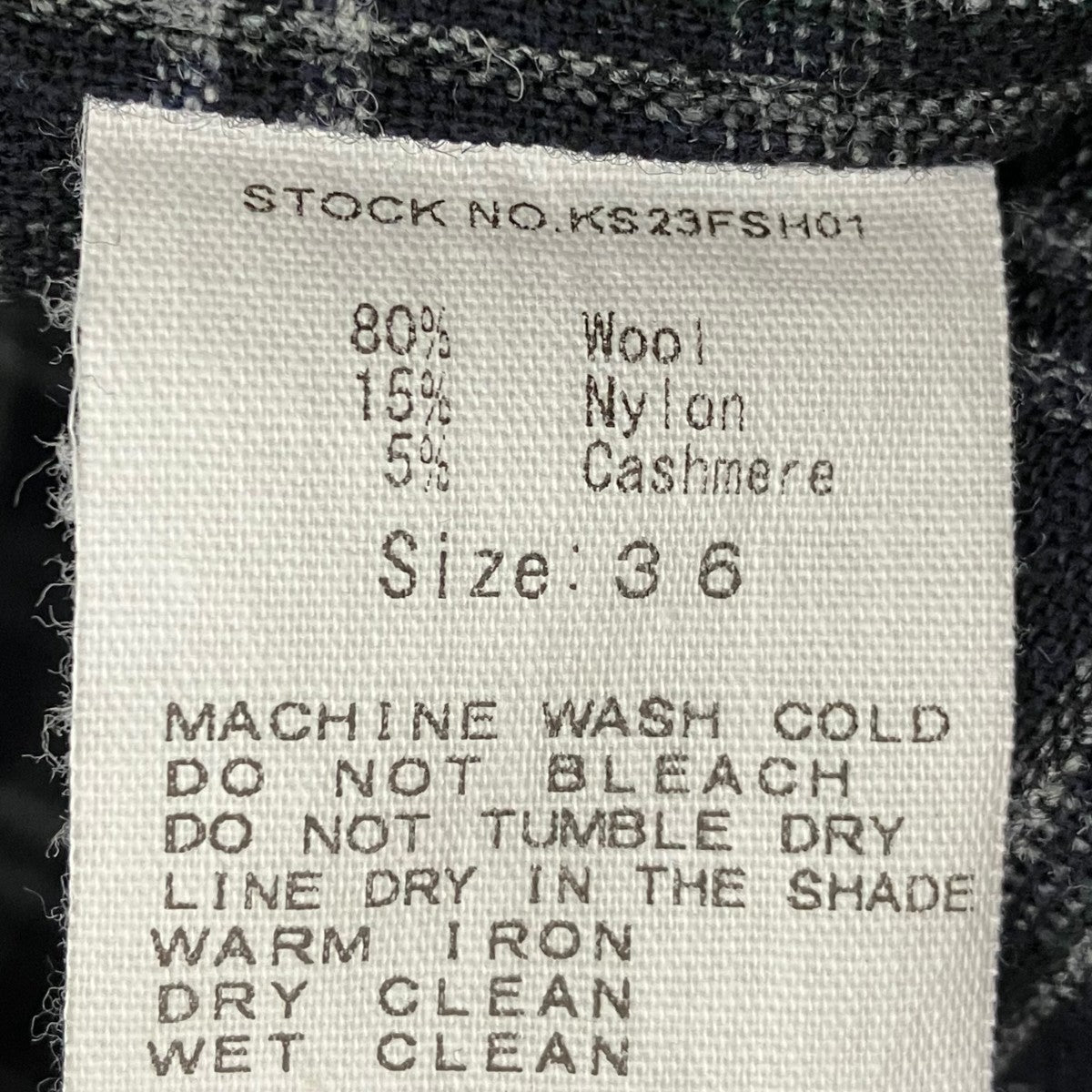 KAPTAIN SUNSHINE チェック長袖シャツKS23FSH01 古着・中古-6枚目のアイテム画像