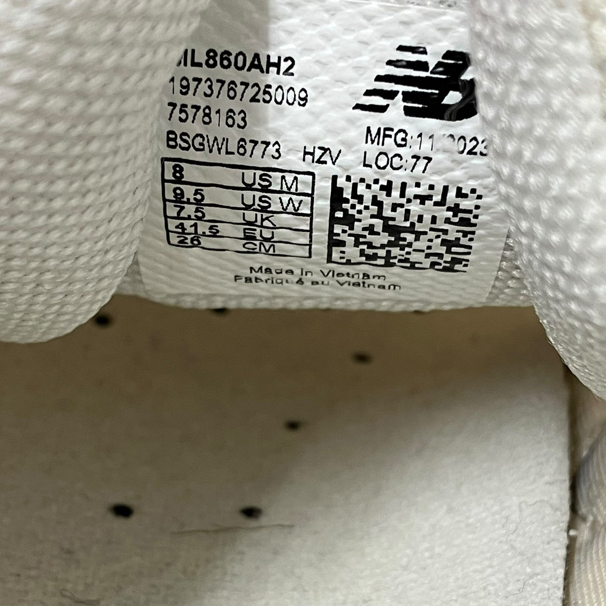 NEW BALANCE×Aime Leon Dore スニーカーML860AH2 古着・中古-9枚目のアイテム画像