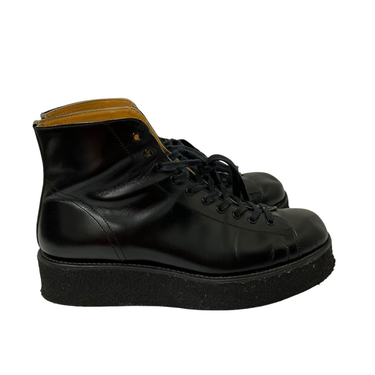 YOHJI YAMAMOTO デミブーツレースアップスニーカーHE-E53-764-1-02 古着・中古-4枚目のアイテム画像