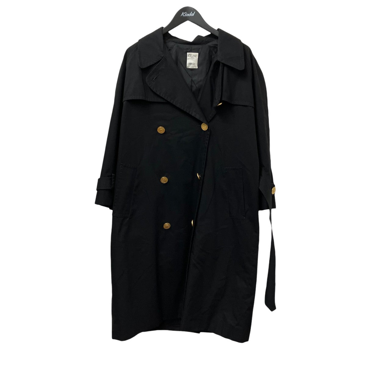 CELINE 金ボタントレンチコート 古着・中古-1枚目のアイテム画像