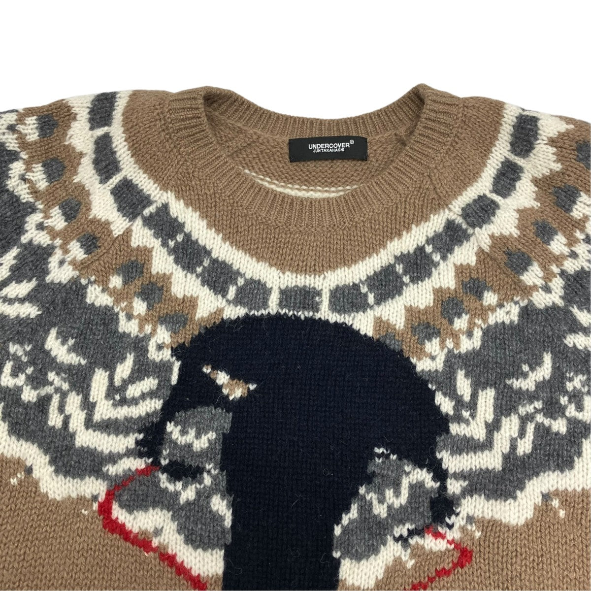 BURBERRY スカーフドッキングカーディガン 古着・中古-3枚目のアイテム画像