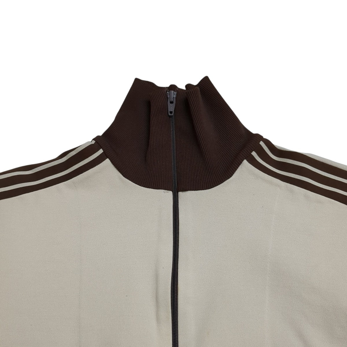 アディダス 80s 赤ベージュ デサント 3 adidas - 80s 西ドイツ製デサント社 adidasトラックジャケット デッド