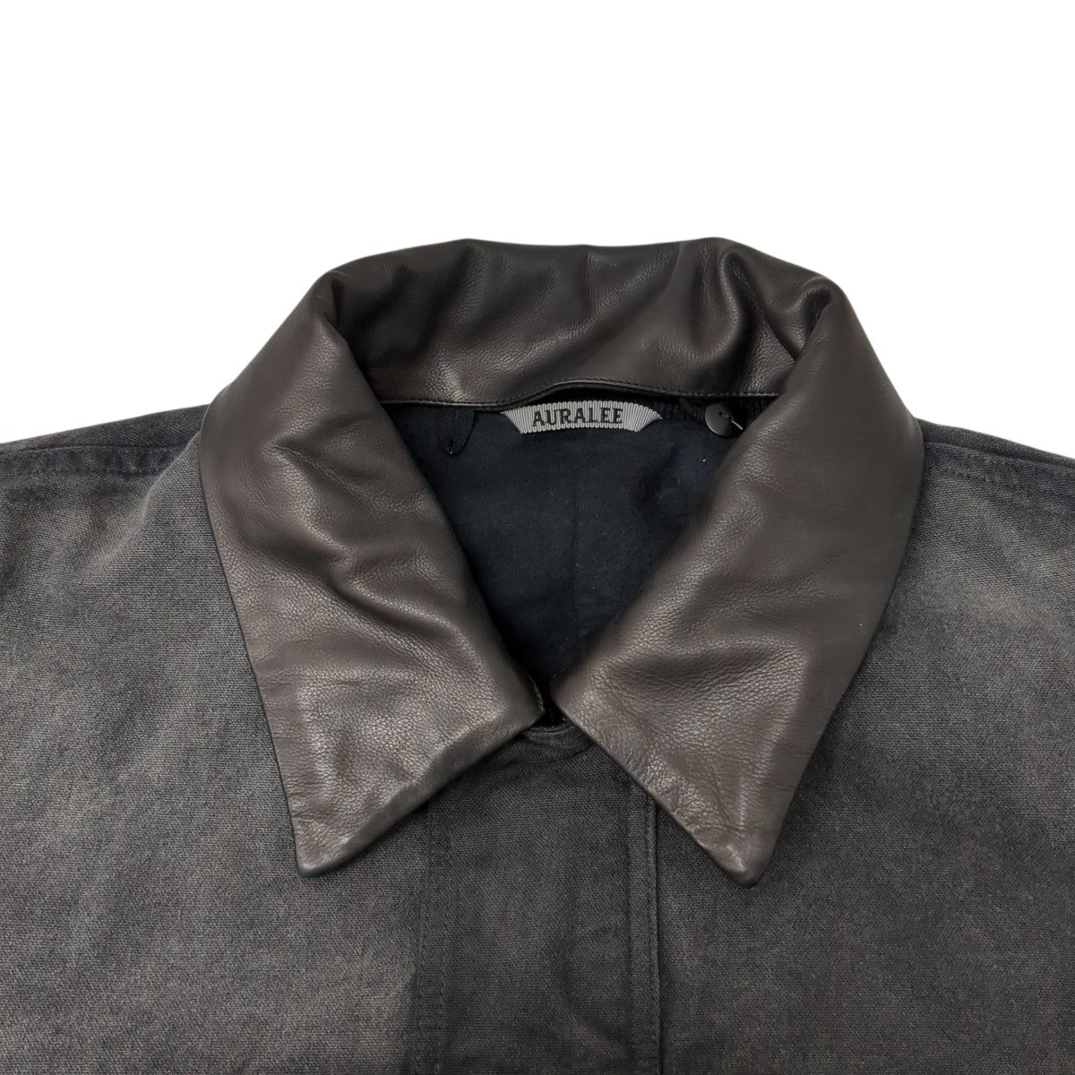 AURALEE PRODUCT DYED ORGANIC COTTON DUCK BLOUSONジャケットA25AB01CD 古着・中古-4枚目のアイテム画像