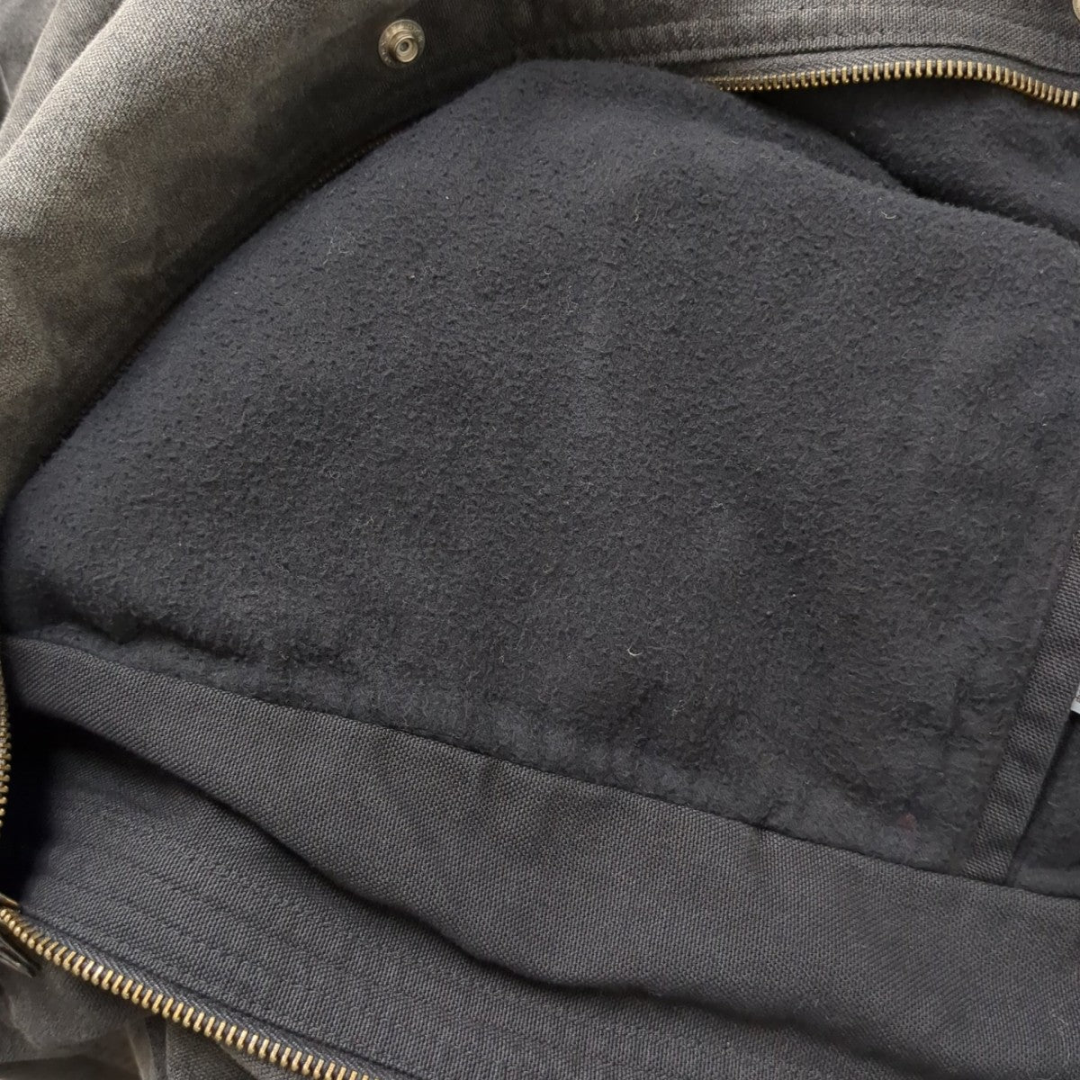 AURALEE PRODUCT DYED ORGANIC COTTON DUCK BLOUSONジャケットA25AB01CD 古着・中古-8枚目のアイテム画像