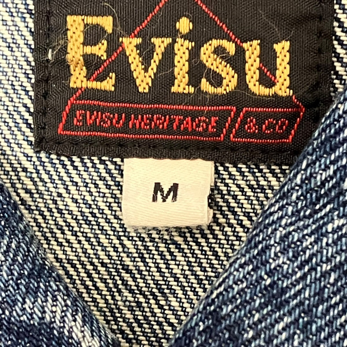EVISU ライダース デニムジャケットデニムジャケット2ESEJM6DJ6000XXDN 古着・中古-7枚目のアイテム画像