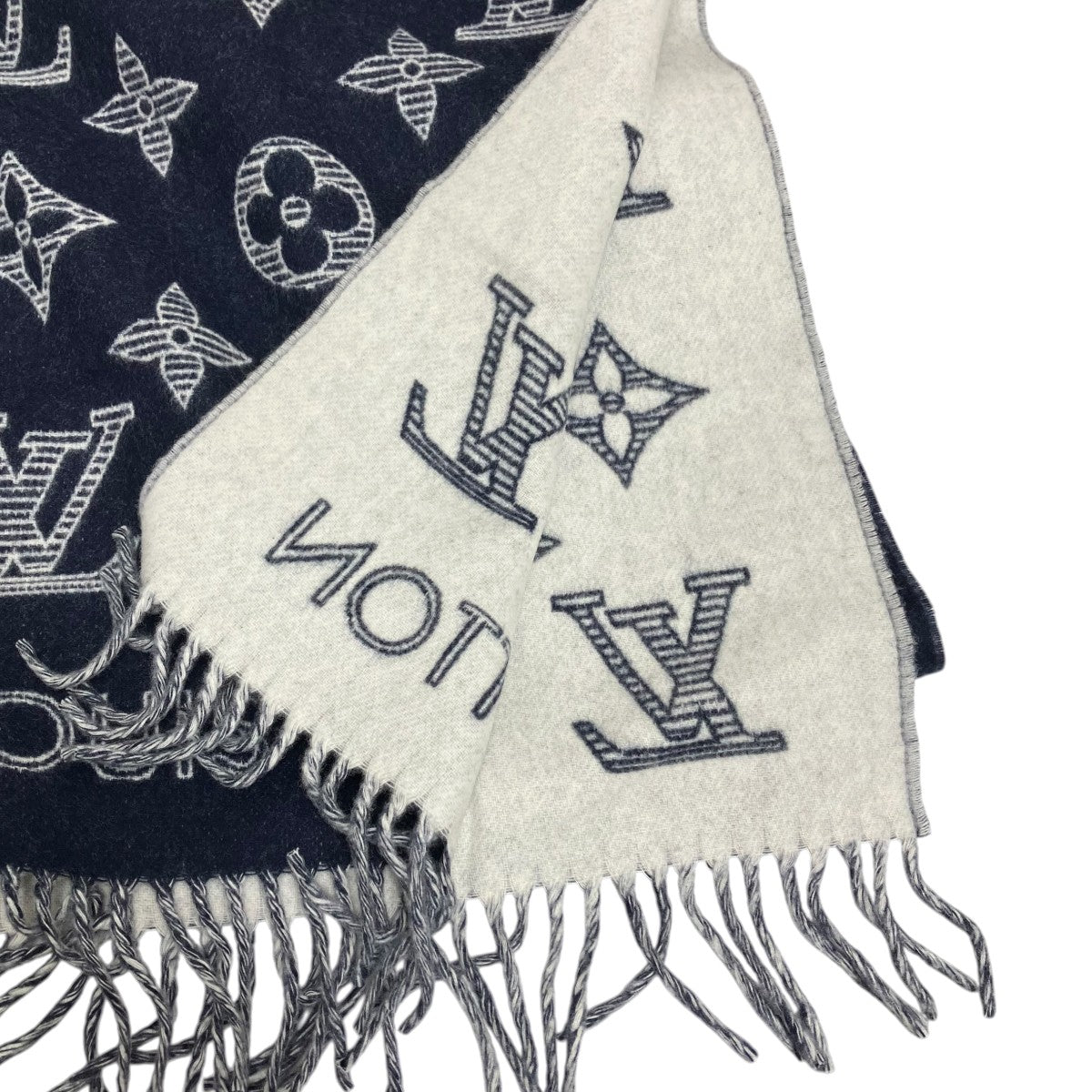 LOUIS VUITTON モノグラム シャドウ マリーヌマフラーM79186 古着・中古-3枚目のアイテム画像