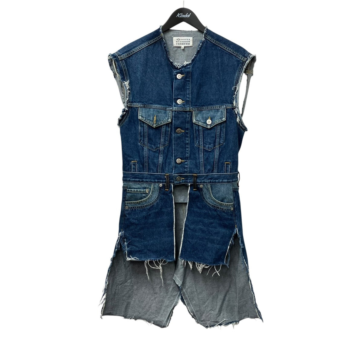 Maison Margiela 22SSノースリーブロングデニムベストS51FB0073 古着・中古-1枚目のアイテム画像