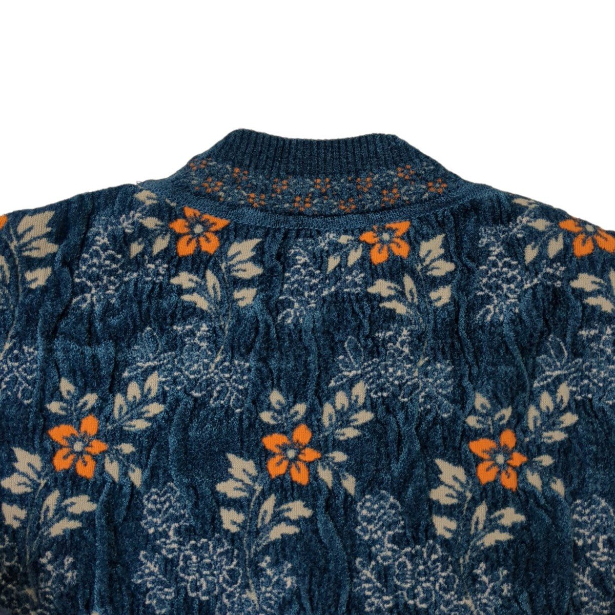 mame kurogouchi Floral Motif Chenille Knited TopセーターMM25FW-KN063 古着・中古-4枚目のアイテム画像
