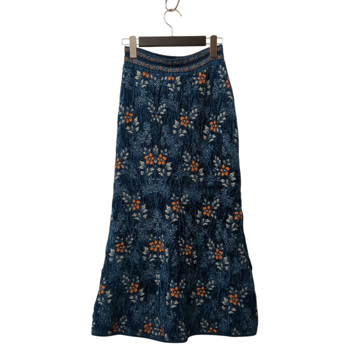 mame kurogouchi Floral Motif Chenille Knited SkirtスカートMM25FW-KN064 古着・中古-2枚目のアイテム画像