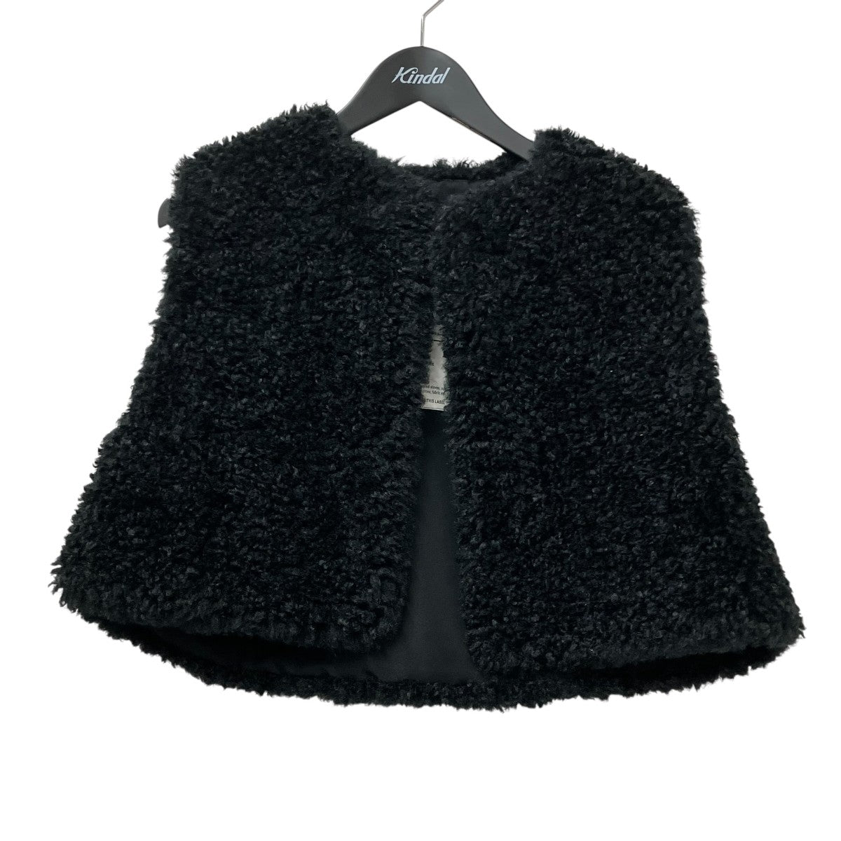 FAUX SHEARLING CROPPED VESTベスト232-17406