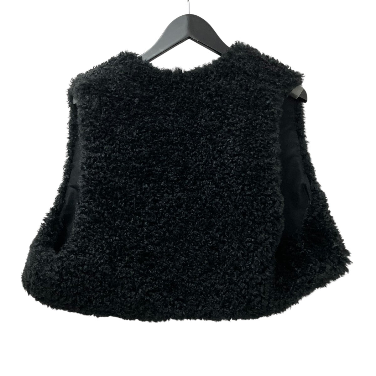 FAUX SHEARLING CROPPED VESTベスト232-17406