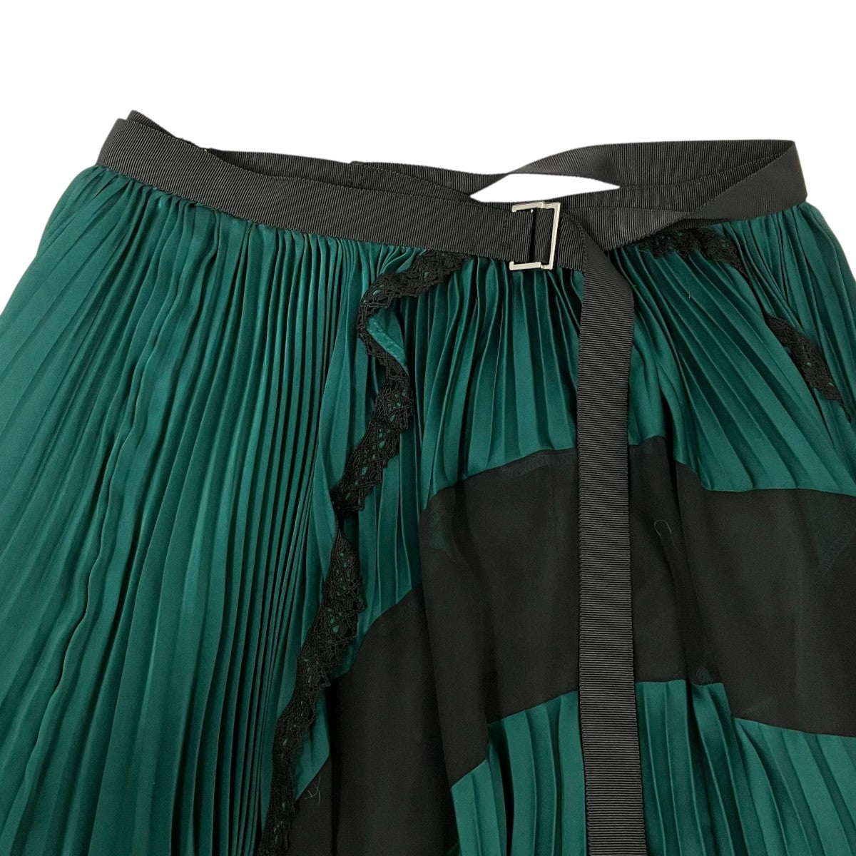 sacai プリーツ巻きラップスカート17-03312 古着・中古-3枚目のアイテム画像