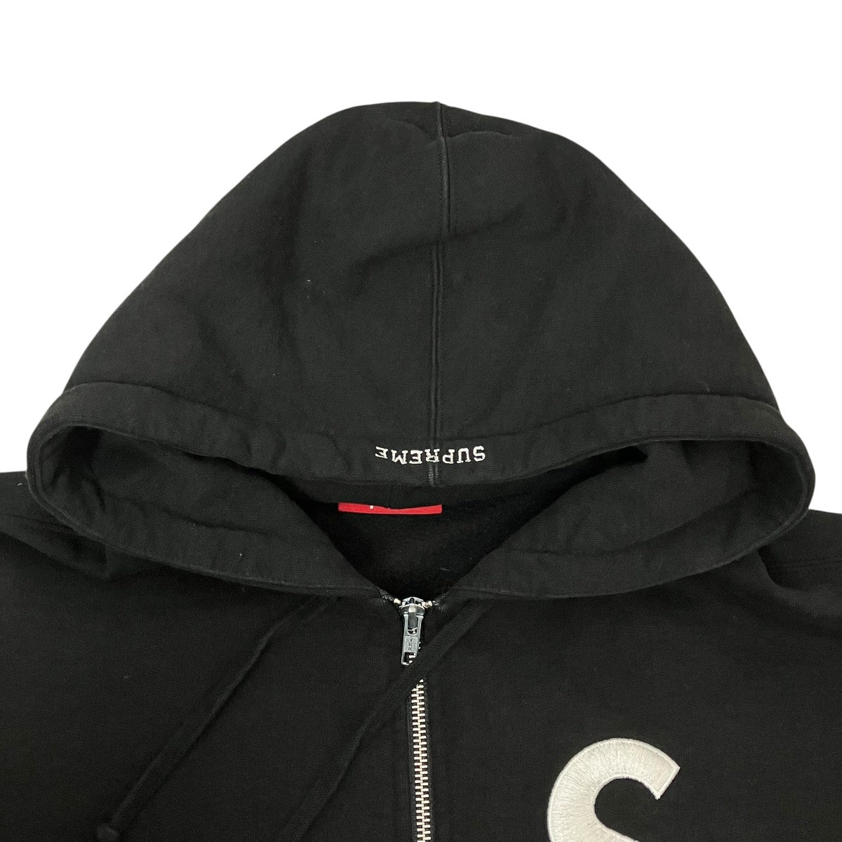 Supreme s logo zip up hoodieジップパーカー 古着・中古-3枚目のアイテム画像