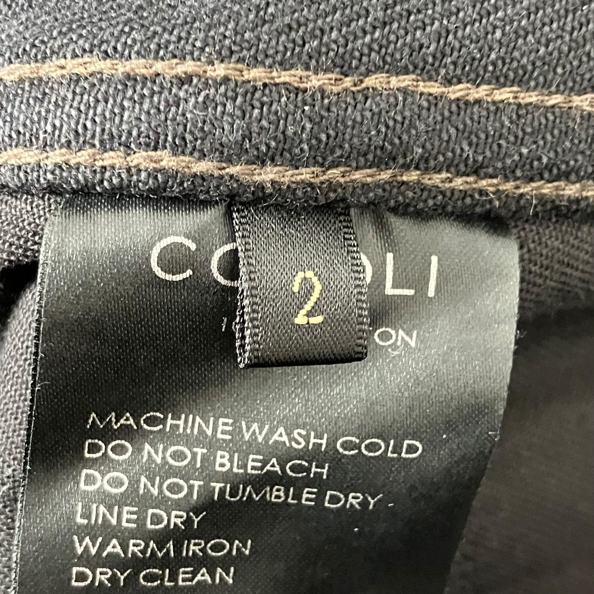 COMOLI 26SSブラックデニムベルテッドパンツデニムパンツD01-03001 古着・中古-7枚目のアイテム画像