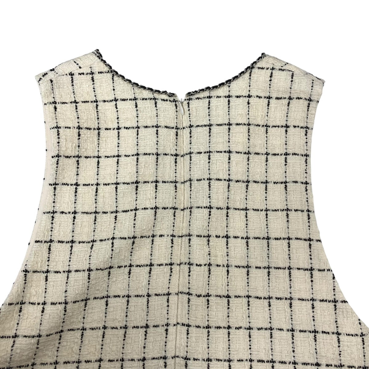 ANAYI ツィードノースリーブワンピース102227-14-230-08-380 古着・中古-4枚目のアイテム画像