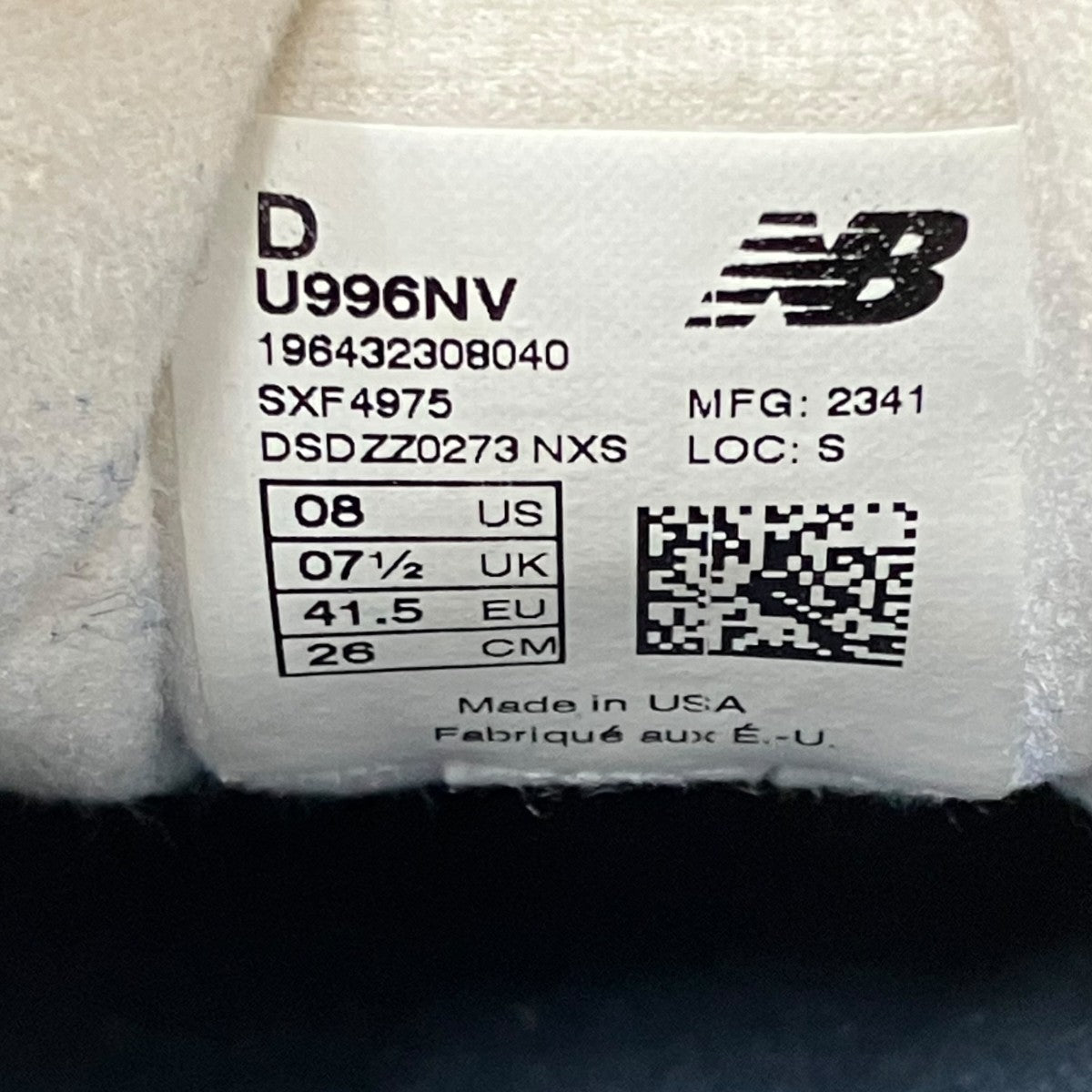 NEW BALANCE スニーカーU996NV 古着・中古-9枚目のアイテム画像