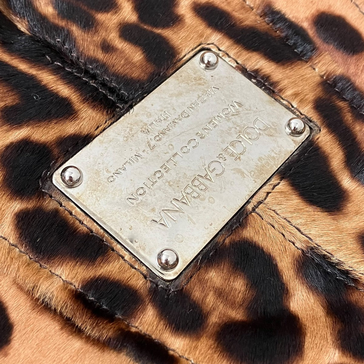 DOLCE ＆ GABBANA レオパード2WAYバッグ 古着・中古-7枚目のアイテム画像