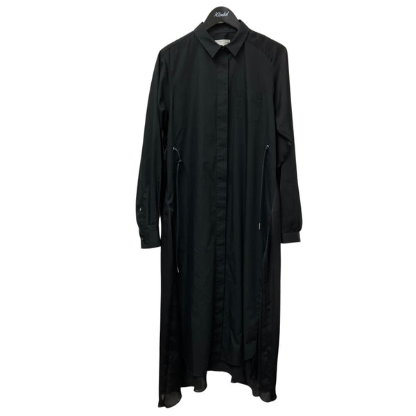 sacai(サカイ) シャツワンピース21-05825 21-05825 ブラック サイズ 4