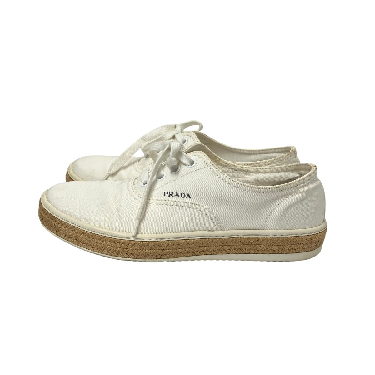 PRADA エスパドリーユ キャンバススニーカー4E3531 古着・中古-2枚目のアイテム画像