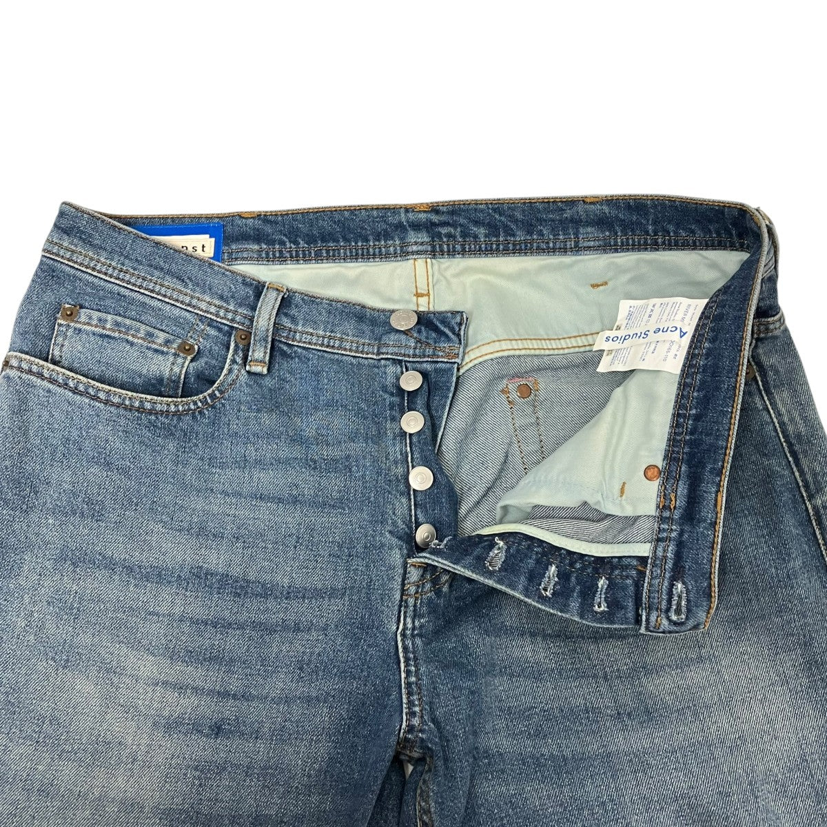 Acne Studios Bla Konst RIVER MID BLUEデニムパンツ30O165-110 古着・中古-4枚目のアイテム画像