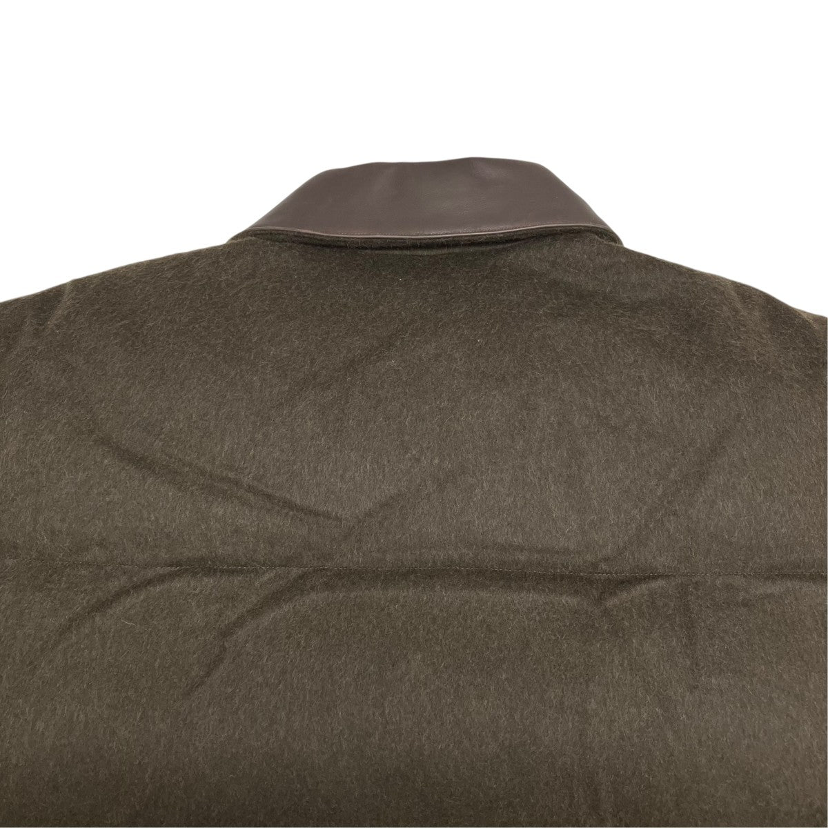 AURALEE 25AWBABY CAMEL FLANNEL DOWN BLOUSONダウンジャケットA25AB02BF 古着・中古-5枚目のアイテム画像