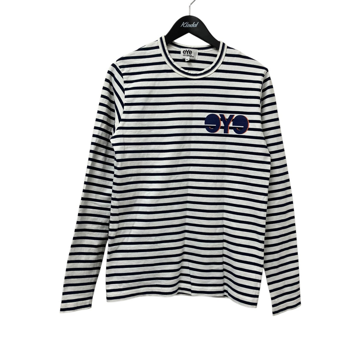eYe COMME des GARCONS JUNYAWATANABE MAN ボーダーカットソーWA-T903 古着・中古-1枚目のアイテム画像