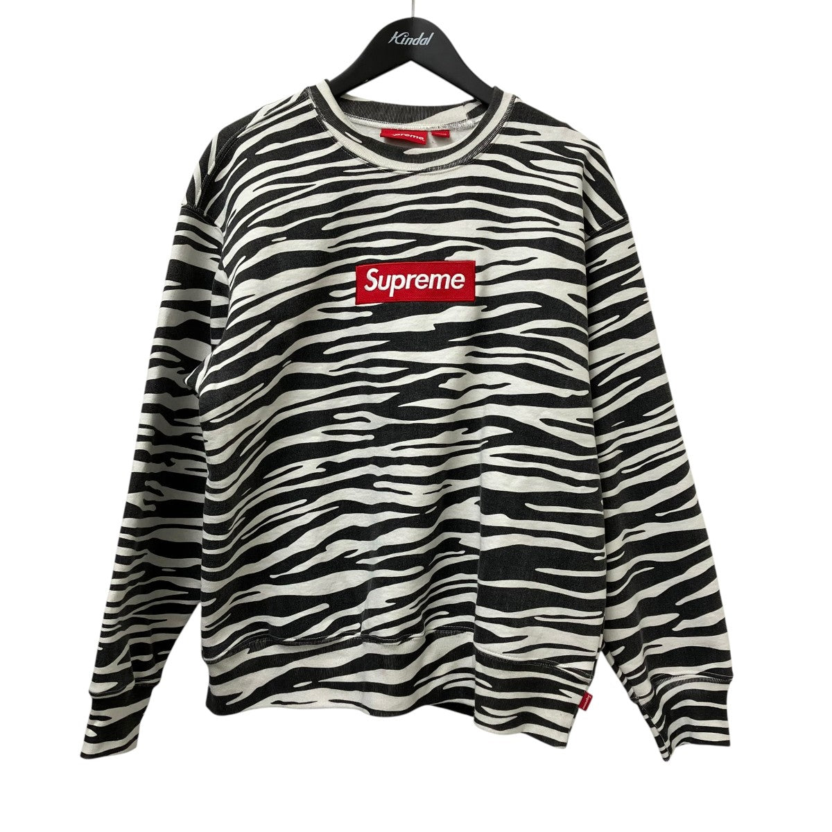Box Logo Crewneck Zebraゼブラ柄スウェットRN101837