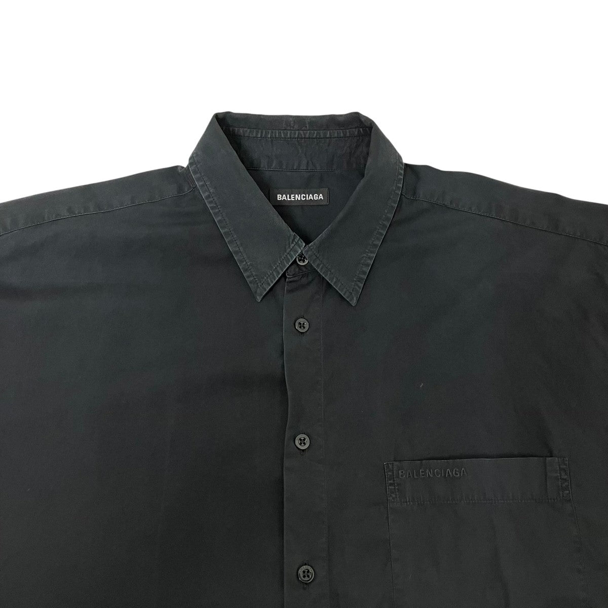 BALENCIAGA ポケットロゴロングスリーブシャツ長袖シャツ56545 古着・中古-3枚目のアイテム画像