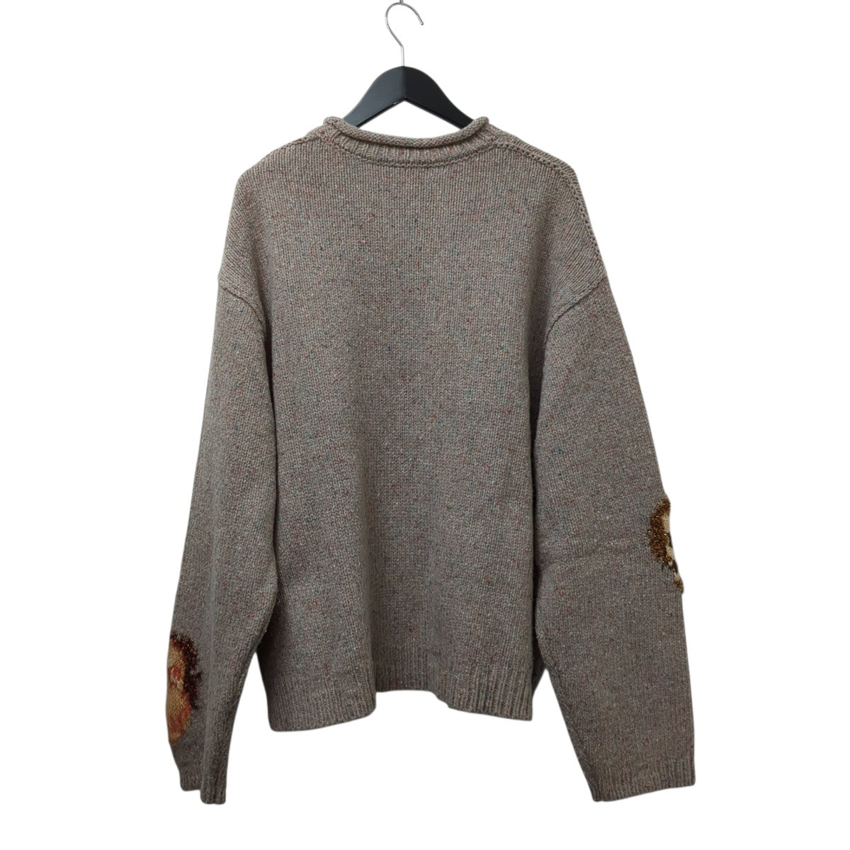 ジャカード スカル ジャンパー厚手ニットFN-MN-KNIT000471