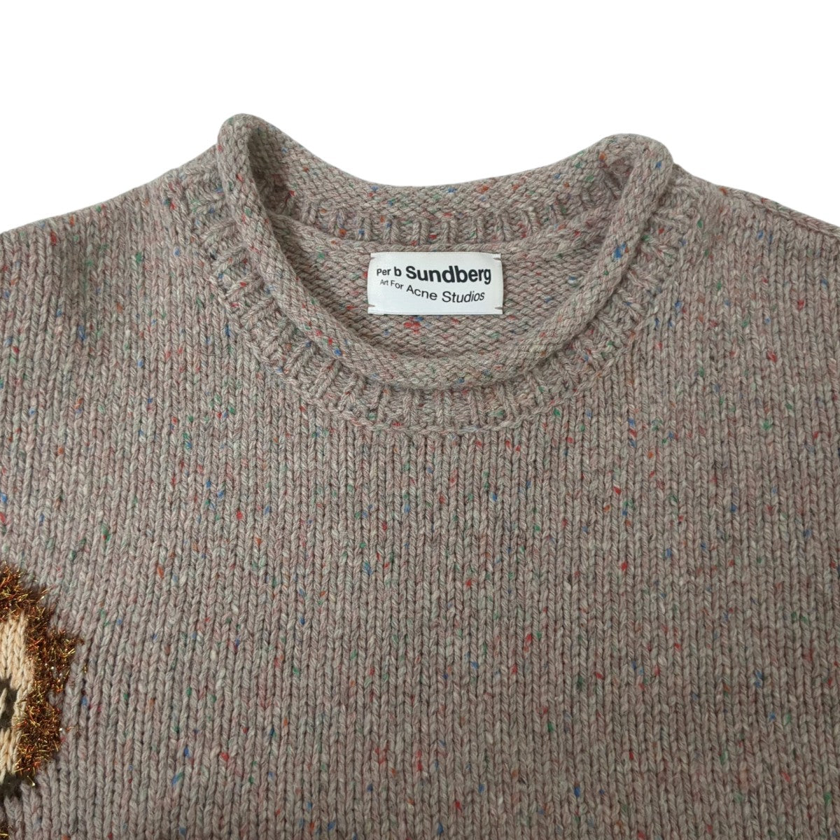 ジャカード スカル ジャンパー厚手ニットFN-MN-KNIT000471
