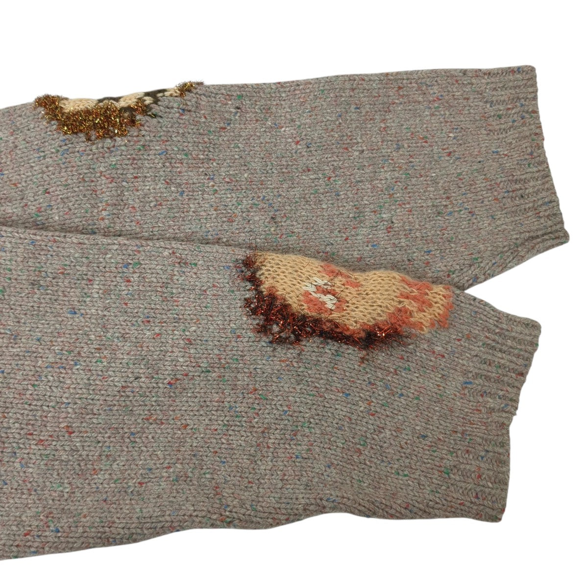 ジャカード スカル ジャンパー厚手ニットFN-MN-KNIT000471