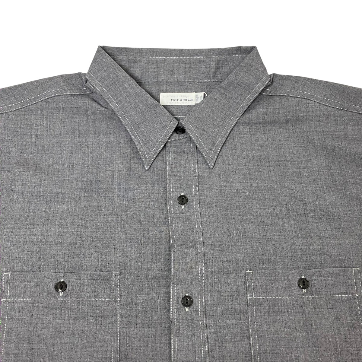 nanamica 26SSPolyester Wool Field ShirtシャツS26SG058 古着・中古-3枚目のアイテム画像