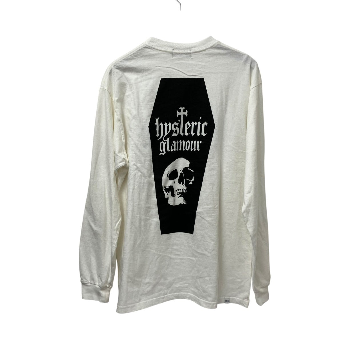 Hysteric Glamour SKULL COFFIN TシャツロングスリーブTシャツ02253CL20 古着・中古-2枚目のアイテム画像