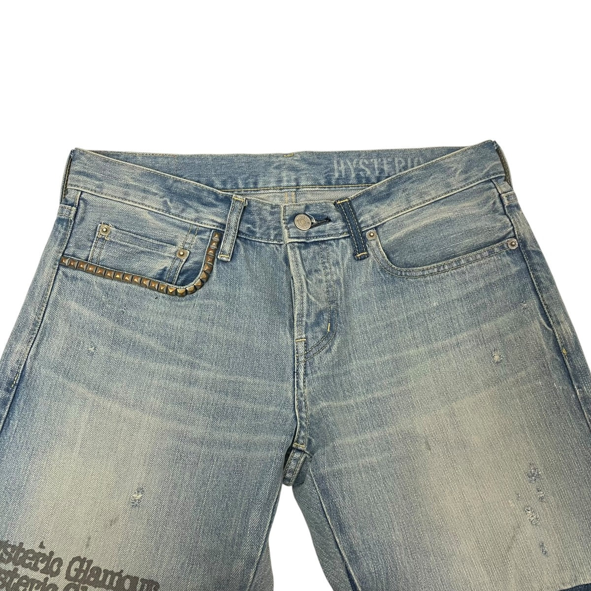 Hysteric Glamour TYPE LOGO ローライズスリムストレートデニムパンツ02233AP07 古着・中古-3枚目のアイテム画像