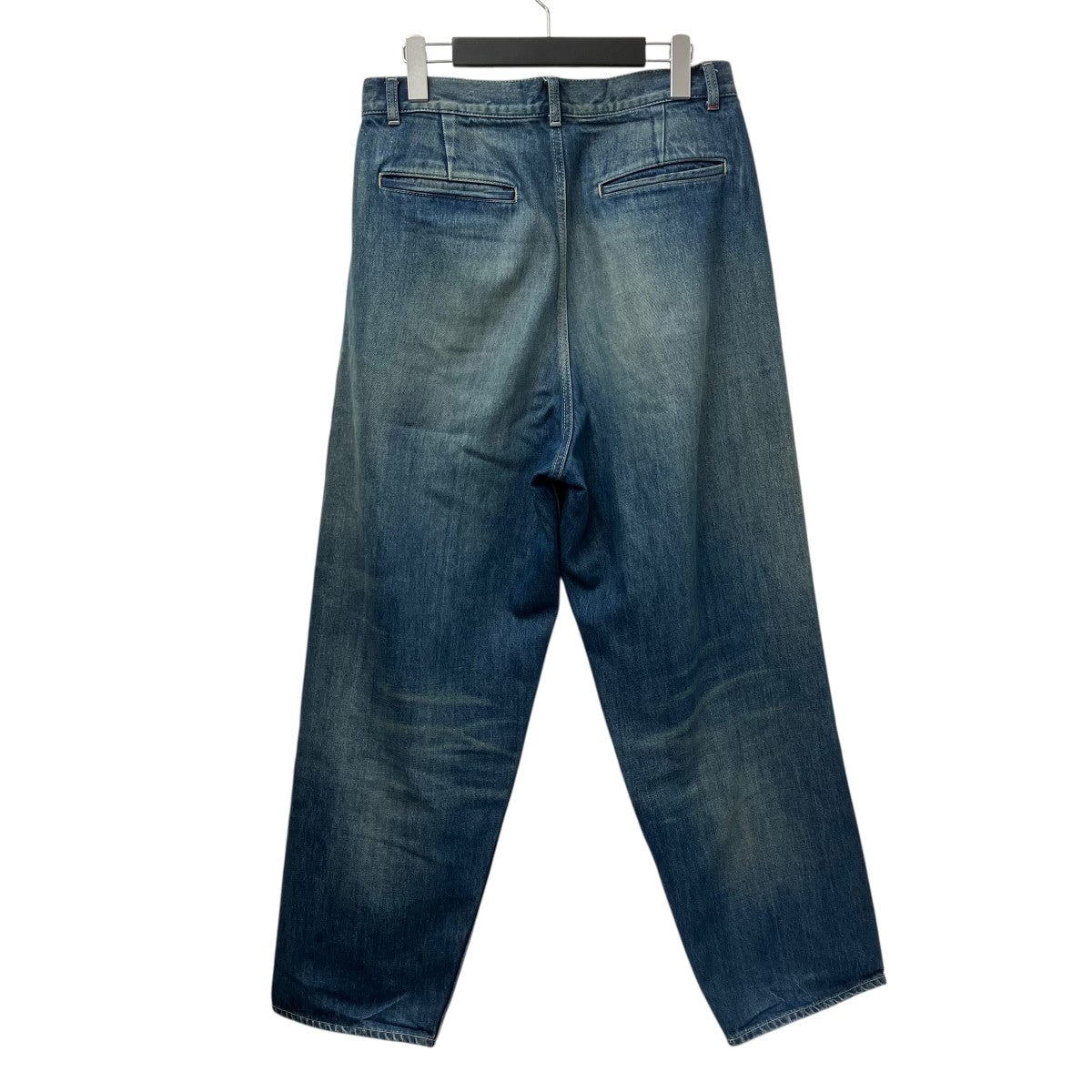Graphpaper SELVAGE DENIM TWO TUCK TAPERED PANTSデニムパンツGU223-40017DB 古着・中古-2枚目のアイテム画像
