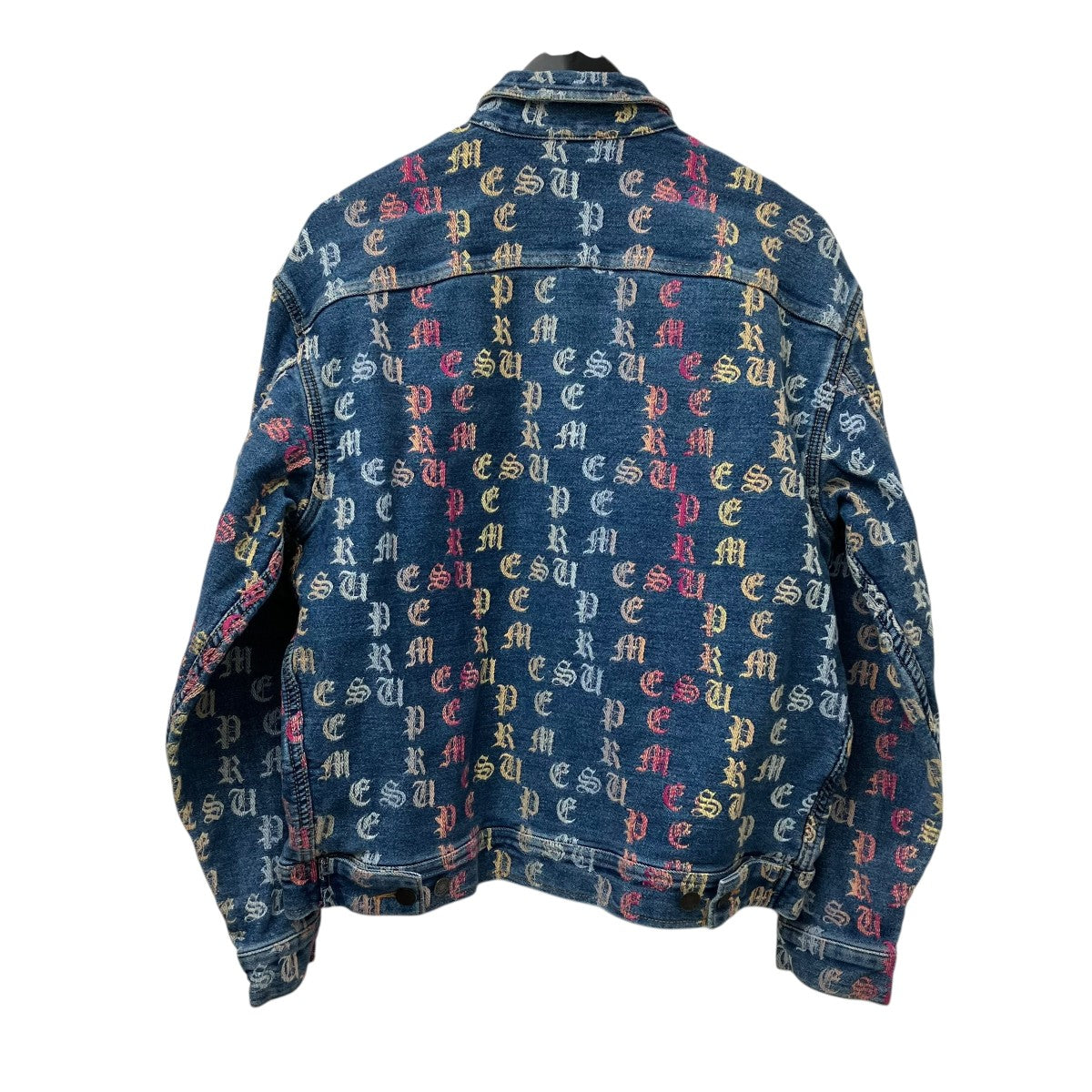 Supreme 22SSGradient Jacquard Denim Work Jacketデニムジャケット 古着・中古-3枚目のアイテム画像
