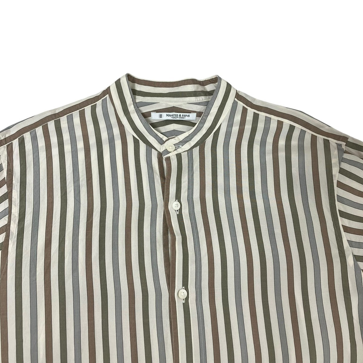 SILK BAND COLLAR長袖シャツMT4103-0604A