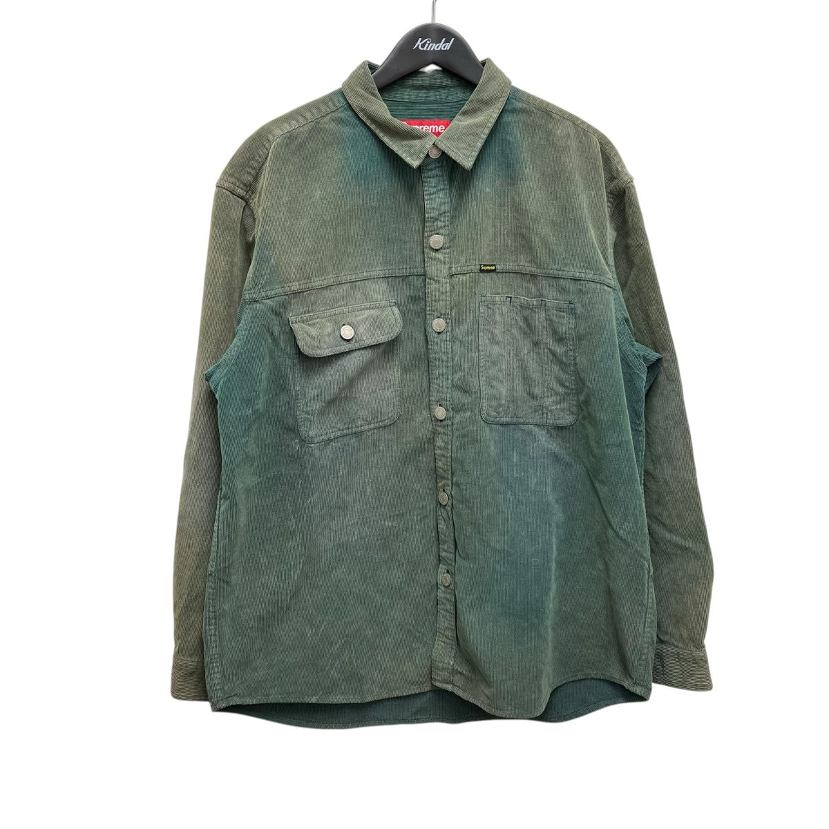 Supreme Washed Corduroy ShirtコーデュロイシャツRN101837 古着・中古-1枚目のアイテム画像
