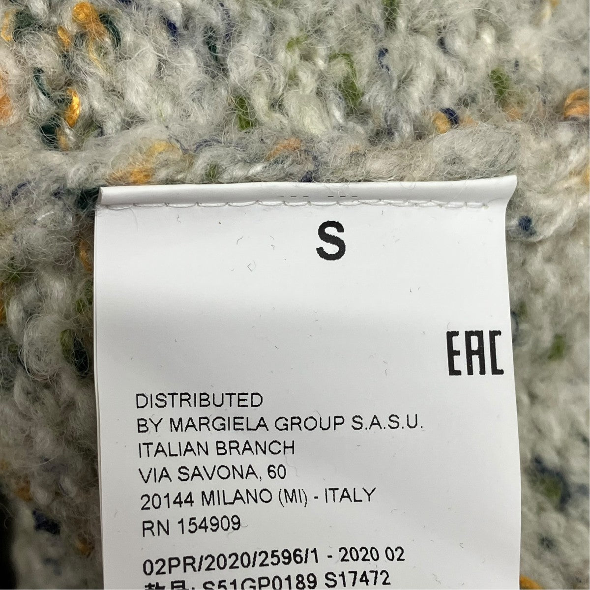 Maison Margiela 20AW厚手ニットS51GP0189 古着・中古-6枚目のアイテム画像