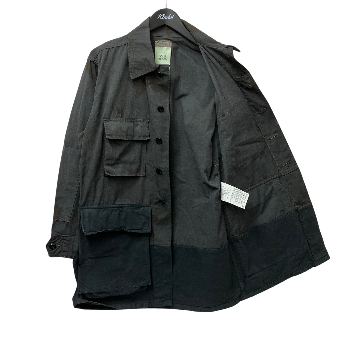 OAMC 24SSOVERDYED BDU SHIRT JACKETミリタリージャケット24E28OAX07 古着・中古-2枚目のアイテム画像