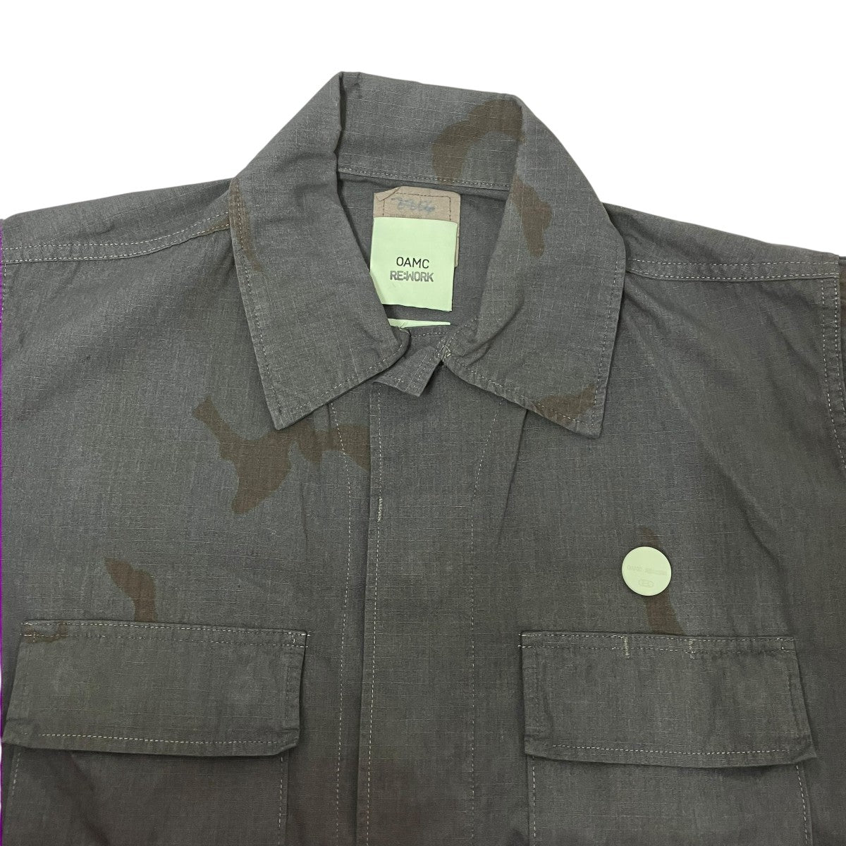 OAMC 24SSOVERDYED BDU SHIRT JACKETミリタリージャケット24E28OAX07 古着・中古-4枚目のアイテム画像